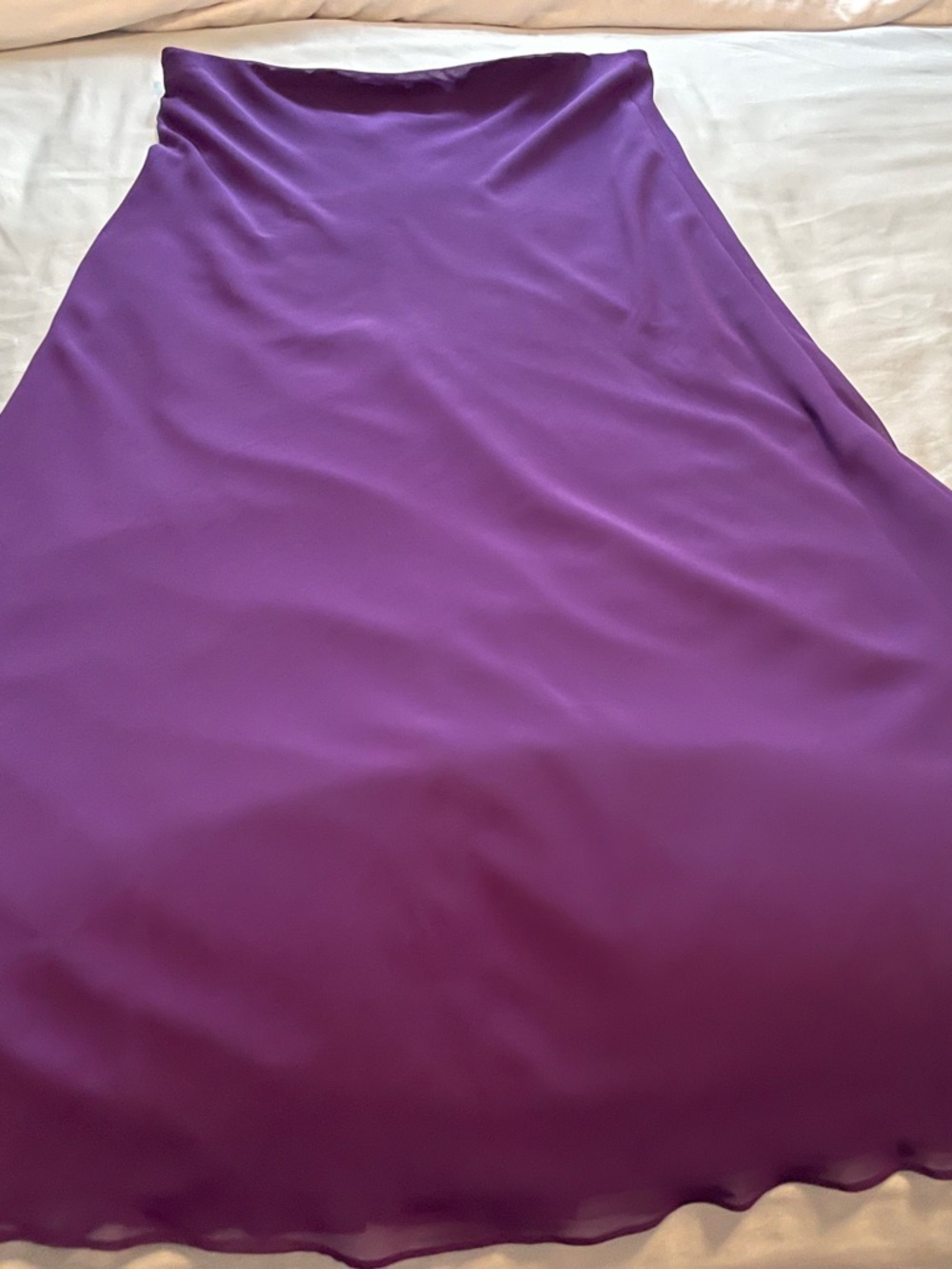 Alex Evenings Satin Purple Evening Skirt